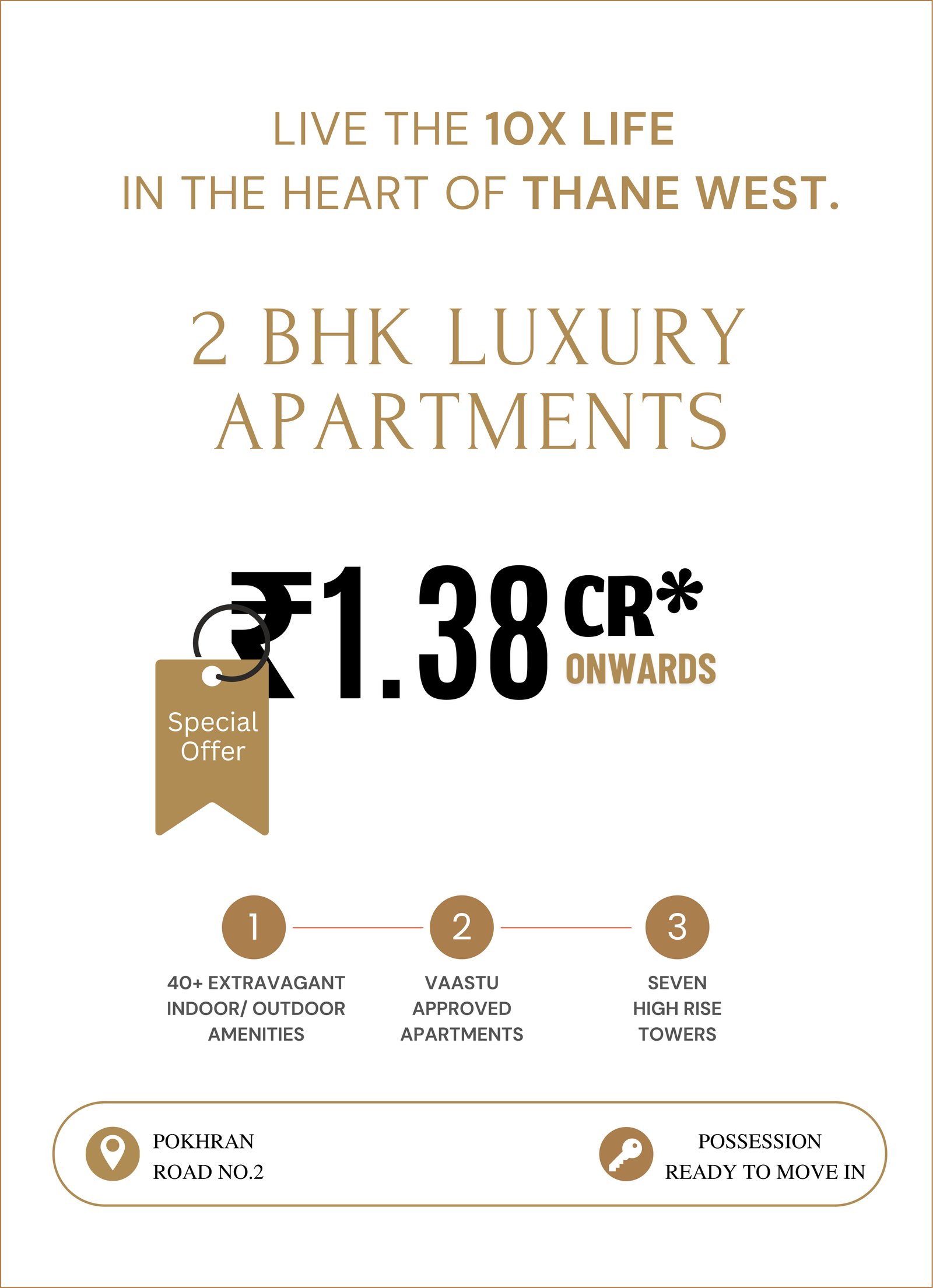 Gated Community — Launching Luxuries 2 BHK Home in Thane Mumbai